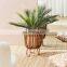 100% nature Rattan Plant Stand rustic Plant Holder Unique Wicker Flower Pot Holder Hot Sale Wholesale