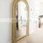 Unique Arch Stand Mirror Rattan Floor Mirror Decor Handmade Decorative Wicker Vietnam Manufacturer