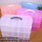 Grid Storage Box Plastic Single Compartment Size Adjustable Jewelry Organizer bead storage box