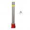 Outdoor Safety Home-use Industrial Park Removable Road Barrier with Red Reflective Band 316 Stainless Steel Bollard
