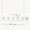 Modern Crystal Molecular Chandelier ceiling Lighting Fixture for Living Room Bedroom Dining Room kitchen island Foyer Lobby
