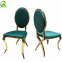 gold stainless steel dining modern wedding chair