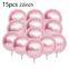 Mirror Metallic Silver 22 Inches Balloons Globos Birthday Party Baby Shower Marriage 4D Round Sphere Aluminum Foil Balloon