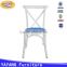 Popular cheap price dining x back metal side stackable cross back chair