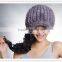 Latest Design Autumn Stylish Hat Famous Designer Real Mink Fur Hat