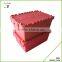 Nesting plastic moving box plastic storage box with lid