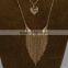 New 3 Strands Y Shape Gold Chain Choker Bib Statement Tassel Necklace Designs