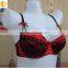Red Sexy Lace Bra,satin Women Push-up Mature Bra