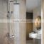 Rose Golden Solid Brass Hot and Cold Rainfall Shower