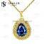 Hot sale Special design with sapphire gold plated Ace necklace