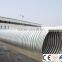 Hot dipped galvanized spiral steel pipe with corrugated