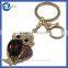 Bling Crystal Rhinestones Night Owl Keyring
