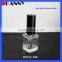 Clear Glass Nail Polish Bottle with White Cap Packaging,Clear Nail Polish Bottle with White Cap