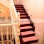 Fantastic non slip stair rectangle chenille shaggy rugs for wooden stairs and wooden floor