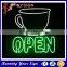 Wholesale anti-water colored cafe bar sign LED neon