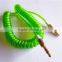 Wholesales DC3.5MM Transparent Spiral Metal Cable