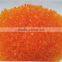 Self indicating silica gel orange desiccant