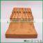 Fuboo new design Bamboo in-drawer Knife block