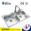 Franta Model 28351 stainless steel double bowl kitchen wash sink