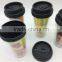 Best sale Double wall paper insert replaceable Platic Bottle Coffee cuo starbucks Mug