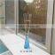 heavy blue shot stem glass champagne flutes