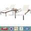 stainless steel lounge+stainless steel daybed+wave chaise lounger
