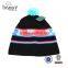 wholesale high quality custom funny beanie/flexfit wool knitted blank beanie hat with custom