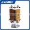 SUNNEX Professional Revolving Transparent Container ideal for Buffet Service 4ltr x 3 Catering Dry Food Dispenser