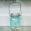 Blue color bottle shape battery operated christmas gift led firefly jar
