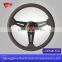 350MM BLACK Leather 6-Bolt JDM Racing Style Steering Wheel for Wholesale Guangzhou China