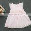 Factory price hot pink design flower dress for baby girls good quality for girls sleeveless short designs for children