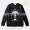 100 Cotton 200GSM Mens Custom Wholesale Black Sweatshirt