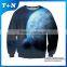sublimation printing crew neck hoodie sweatshirt