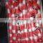 HDPE red+white striped table cover 8mic