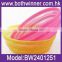 new arrival multi-function camping silicone bowl with cover silicone collapsible travel bowl with cover	,MW038