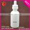 China supplier essential oil 100ml white glass eliquid bottle with childproof cap in stock