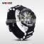 2015 LCD Men Watch White Quartz Sport Wrist Watch Digital Date Day Alarm Dual Time quartz timepiece