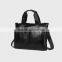 Top Grade Handcrafed Handbag Cowhide Tote Man Bags Genuine Leather Pure Color Bag