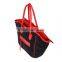 Big nylon bag cheap sports bag space cotton smile tote handbag contrast color