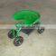 rolling garden work seat cart