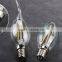 360 degree ra80 ce rosh ac220v ac240v dimmable led filament candle