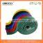 Colored back to back hook loop, soft hook and loop double sided tape