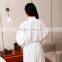 Kimono Robe White Unisex Sleepwear Bathrobe Velour Weave Bathrobe