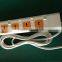 New design 4 gang universal pin extension with double USB