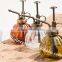 Retro colored glass plant watering pot with hand sprayer 250ml,glass garden watering can