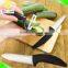 Ceramic kitchen knife and vegetable peeler