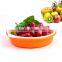 Double Layer Round Washing Basket Fruit Draining Basket Plastic PP Kitchen Basket