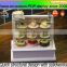 wooden cake stands retail bakeshop dessert display cabinet