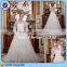 New fashion simple casual short sleeve bridal wedding dress