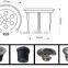 UWL901 9*1W 120degrees IP68 led inground light / led inground uplight